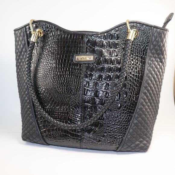 Marc Chantal Faux croc leather large tote GUC - Picture 1 of 9